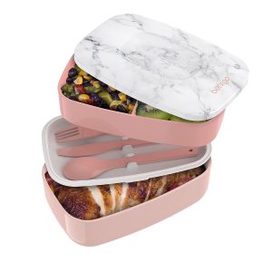 Two tier pink classic tiffin 