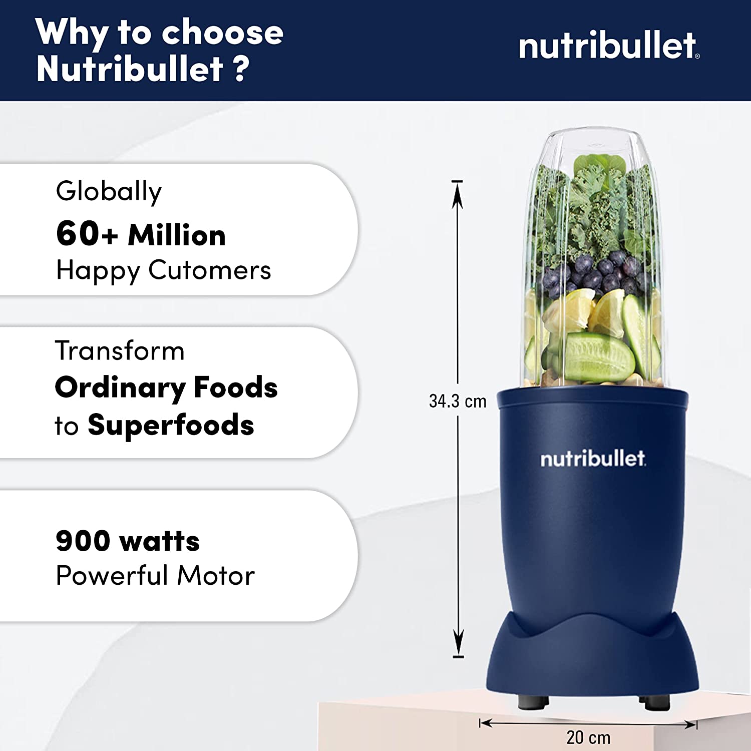 Nutri Bullet Pro High Speed Nutri Blender