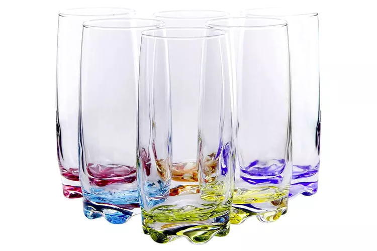 RED Co Vibrant-splash-highball-glasses(Best drinking glasses in india)