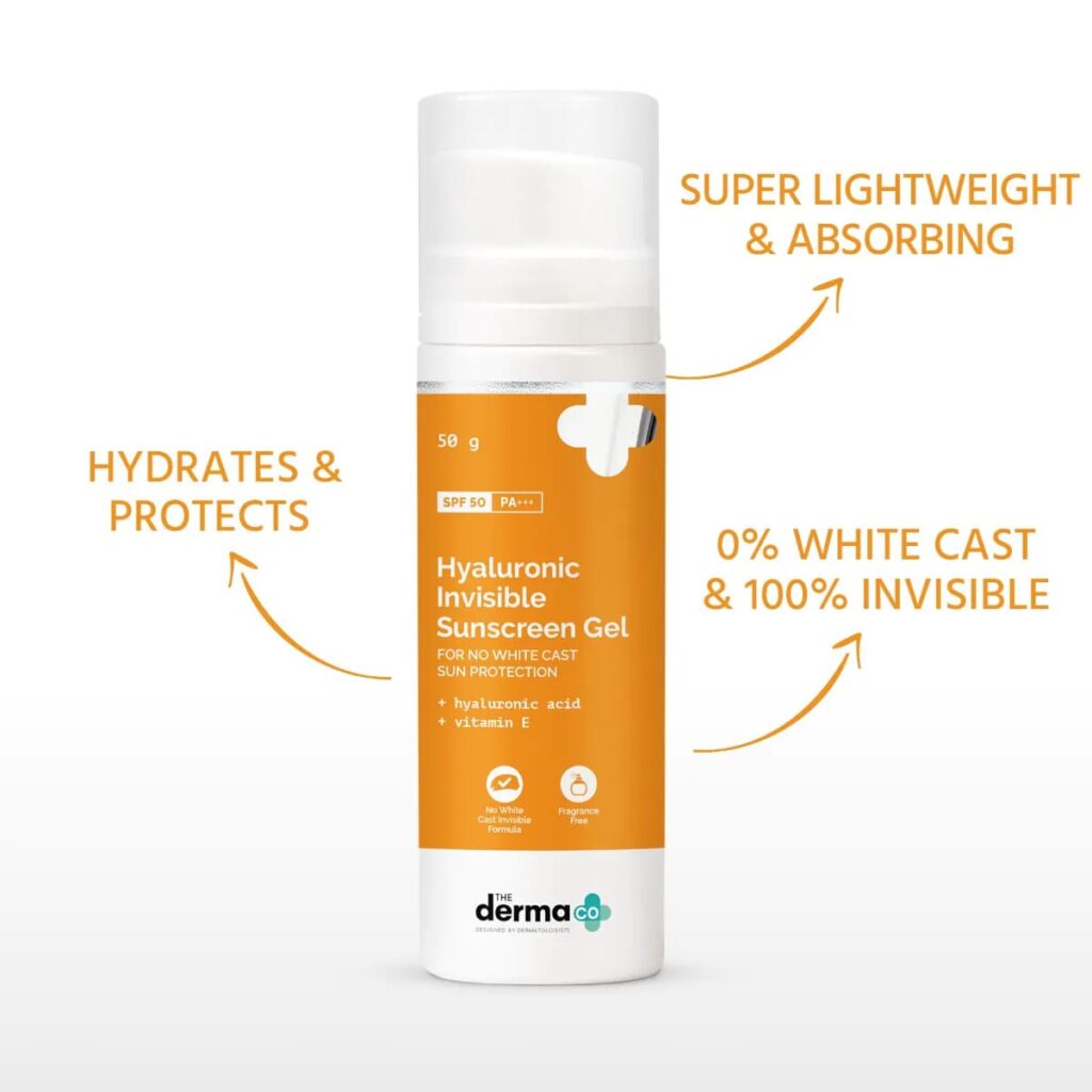  Hyaluronic Sunscreen Aqua Gel (best sunscreens in India)