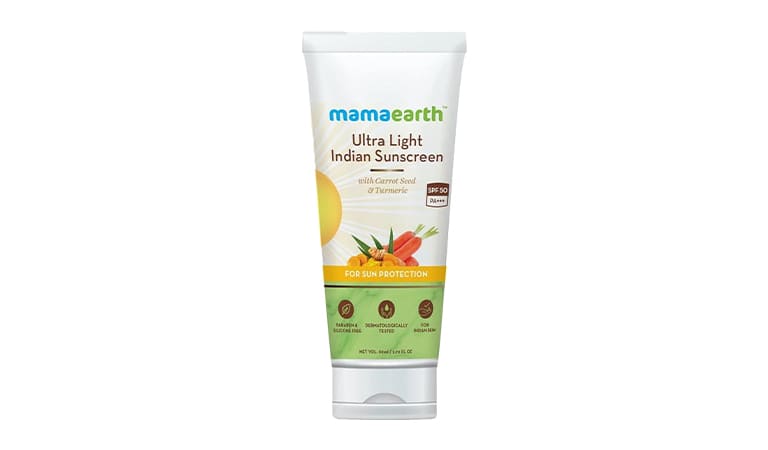mama earth ultra light sunscreen